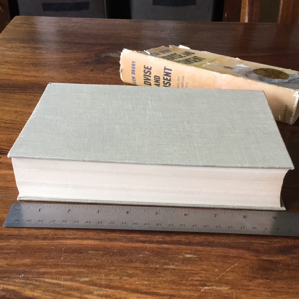 SIGNED Advise and Consent by Allen Drury Hardcover Book w/ Original Dust Jacket - Picture 15 of 16